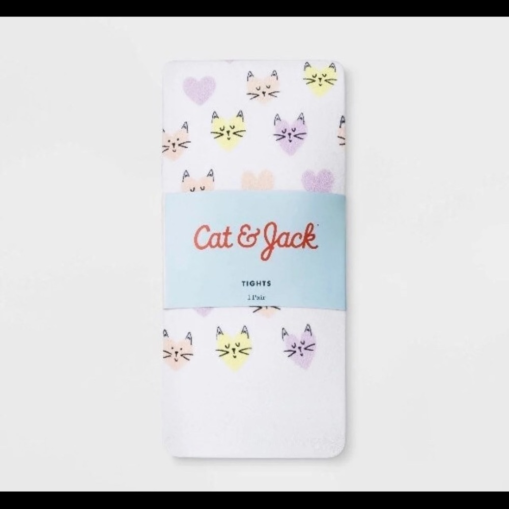 Cat and jack girls tights sz7 NWT lot of 4 tights